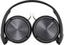 Sony Auriculares MDRZX310APB Cascos Cerrados Supraurales con Micrófono, Plegables, Jack 3.5mm, Negro, 1.2m